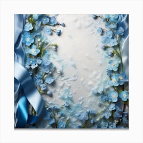 Blue Forget Me Not Flowers 1 Canvas Print