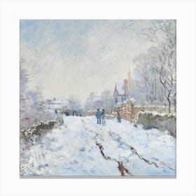 Claude Monet - The Snowy Road Canvas Print