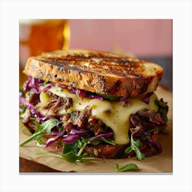 A Magazine Quality Food Photo Of A Take Away Grilled Cheese Toile