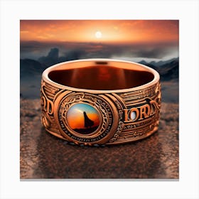 Lord Of The Ring Canvas Print