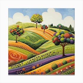 Colorful Landscape 1 Canvas Print