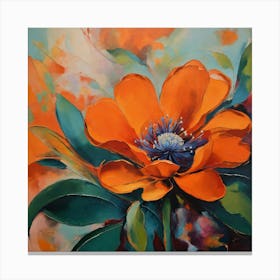 Orange flower Canvas Print