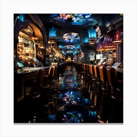 Casino Bar Canvas Print