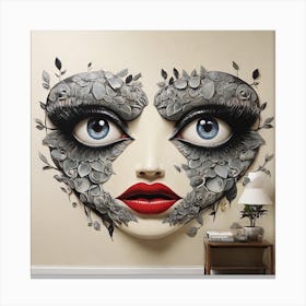 'Strange Face' Canvas Print