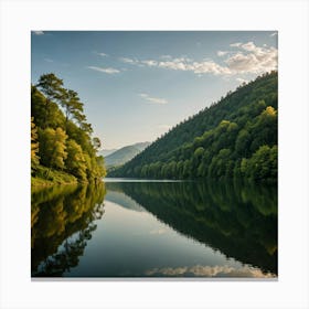 Lake In The Mountains 4 Canvas Print