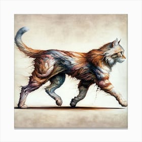 Powerful Cat Canvas Print