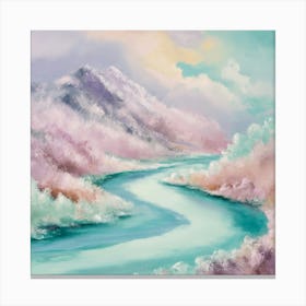 Pink River 1 Canvas Print