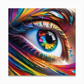 Colorful Eye 9 Canvas Print