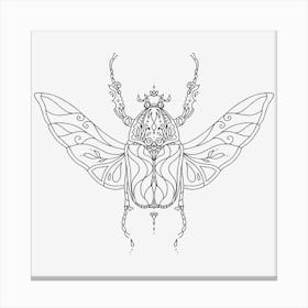 Mandala Insect 02 Canvas Print