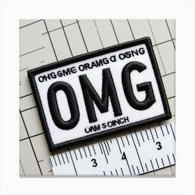 Omg name plate Canvas Print