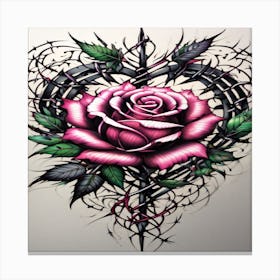 Heart Tattoo Designs 1 Canvas Print