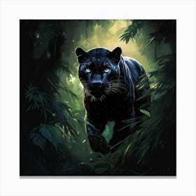 Black Panther art print Canvas Print