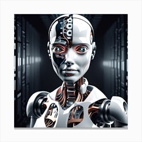 Robot Woman 30 Canvas Print