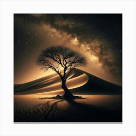 Tree In The Desert 11 Canvas Print