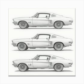 Ford Mustang 2 Canvas Print