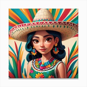 Mexican Girl 73 Canvas Print