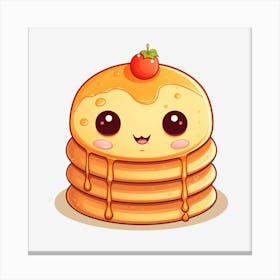 Cute Pancakes Canvas Print