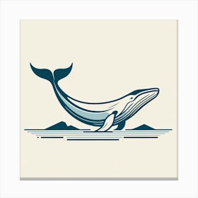 Whale Logo Canvas Print