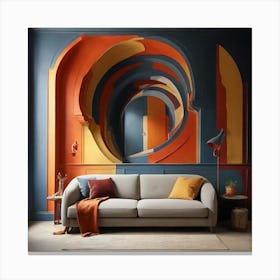 Shabby Chic Living Room(wall art) Canvas Print