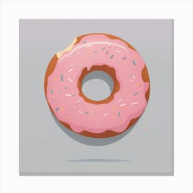 Pink Donut picture Canvas Print