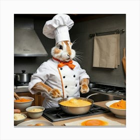 Chef Rabbit 10 Canvas Print