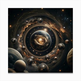 Planets In Space 1 Canvas Print