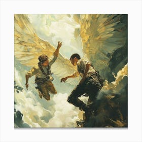 Angels In The Sky Canvas Print