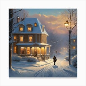 Winter'S Night Canvas Print