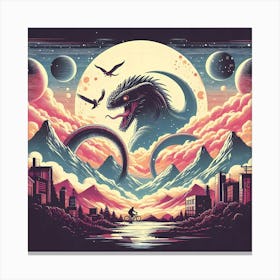 Godzilla Canvas Print