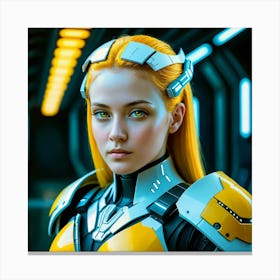 Futuristic Girl 32 Canvas Print