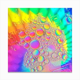 Colours and bubbles Canvas Print