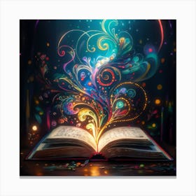 Open Book Canvas Print