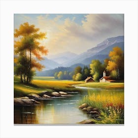 Landscape Painting 222 Canvas Print