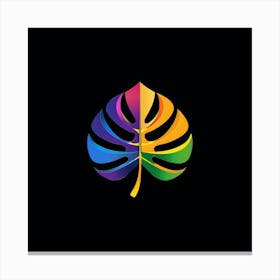 Rainbow Leaf 2 Canvas Print