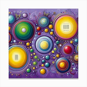 Colorful Circles Canvas Print