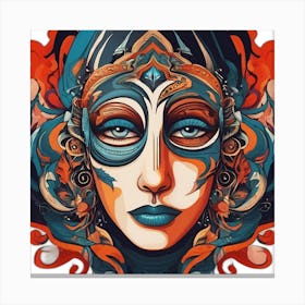 Face Of A Woman Canvas Print