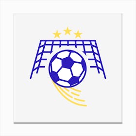 Soccer Ball Logo Canvas Print