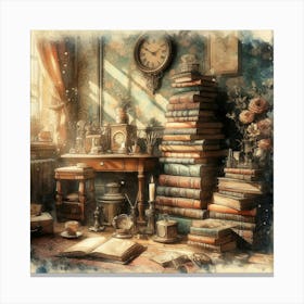 Room Full Of Books 2 Canvas Print