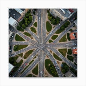 Intersections Photograph Intersections Where Paths Converge Or Diverge This Could Be A Bustling City 2544209119 Canvas Print