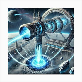 A Futuristic Sci Fi Depiction Of The Iceforge Lanc Canvas Print