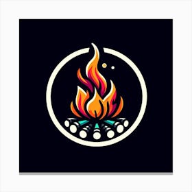 Campfire Logo 4 Canvas Print