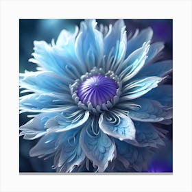 Blue Flower 2 Canvas Print
