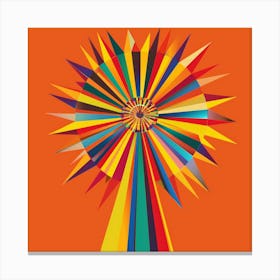 Colorful Sunburst Canvas Print