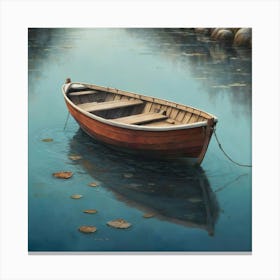 Boat In The Water Art Print Canvas Print