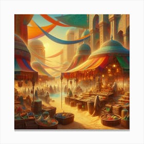 Islamic Market Canvas Print