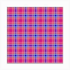 Plaid Fabric 206 Canvas Print