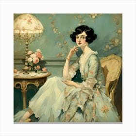 Victorian Lady Canvas Print