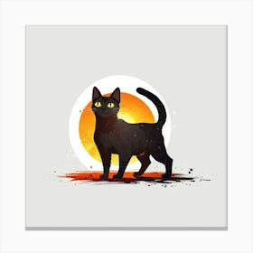 Black Cat 2 Canvas Print