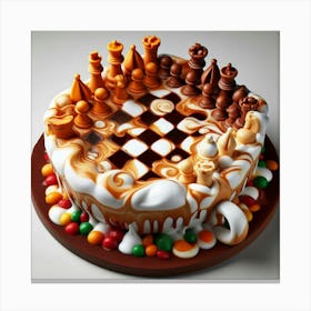 Chess Cake Canvas Print