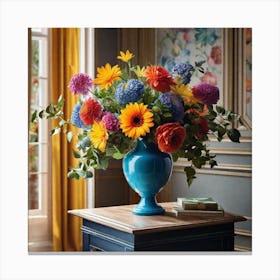 Vase Of Flowers Canvas Print